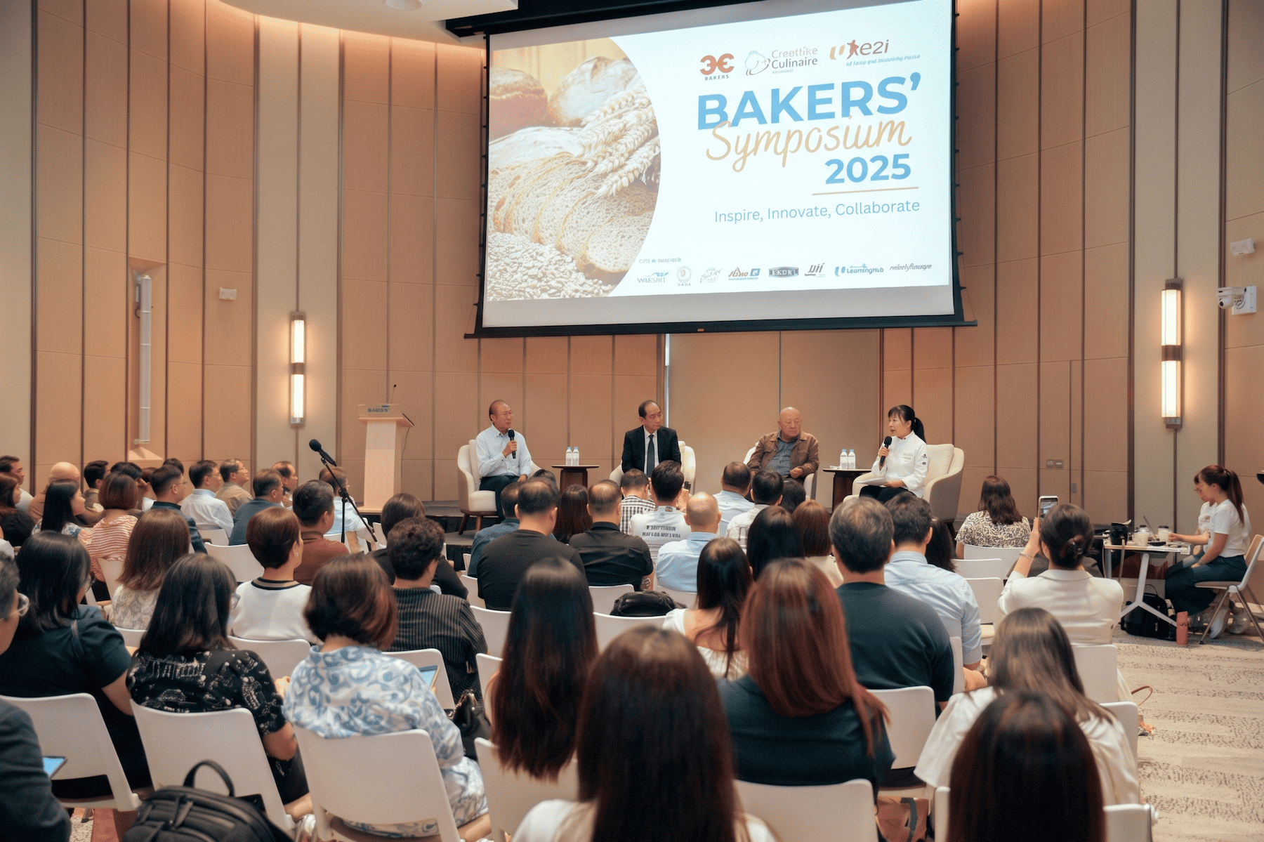 Professional bakers at a culinary conference