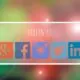 An image showcasing social media icons with the words follow us above it to engage event attendees after the event ends.