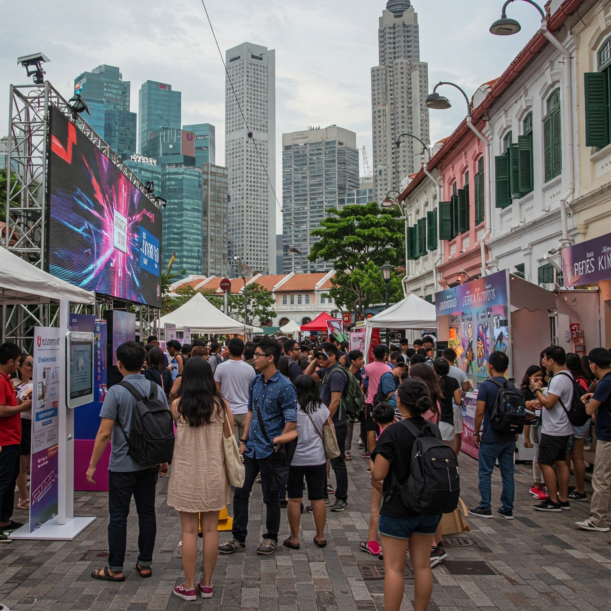 Experiential marketing at play, designed by an event management company in Singapore.