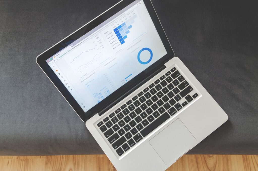 Dashboard displaying event performance metrics for corporate event management planning and ROI measurement.