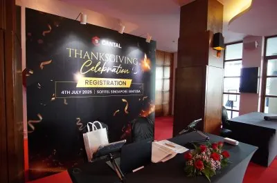 Registration and reception design for dinner and dances in Singapore. Eventive hosts D&Ds for your company that are grand and exciting.